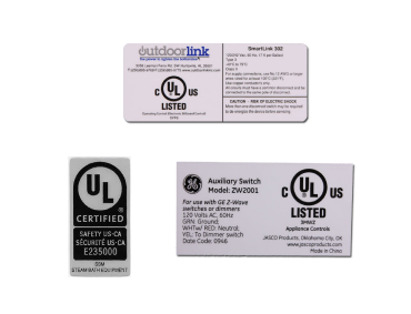 UL Certified & Classified Labels UL Certified & Classified Labels